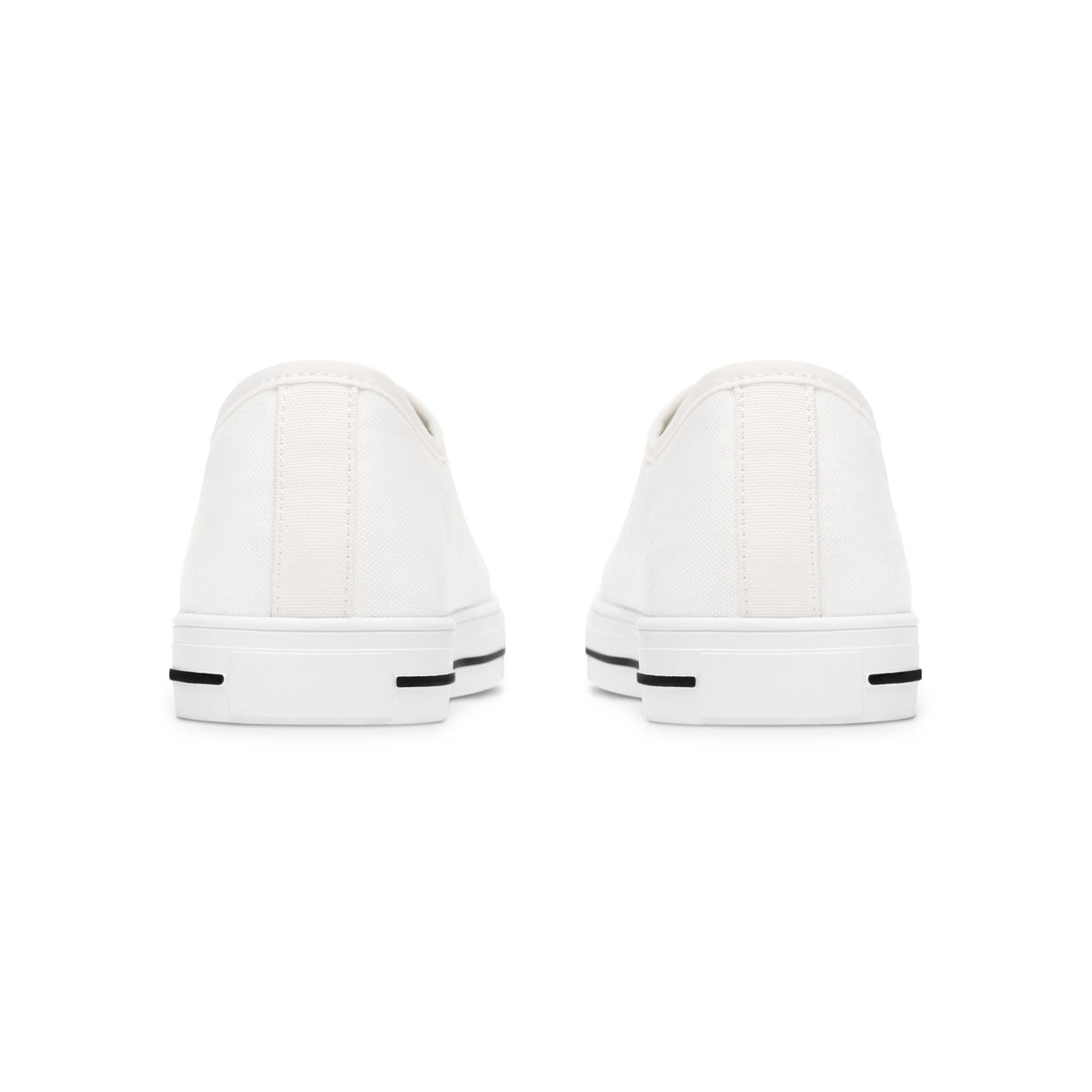 Classic White Minimal Women's Low Top Sneakers