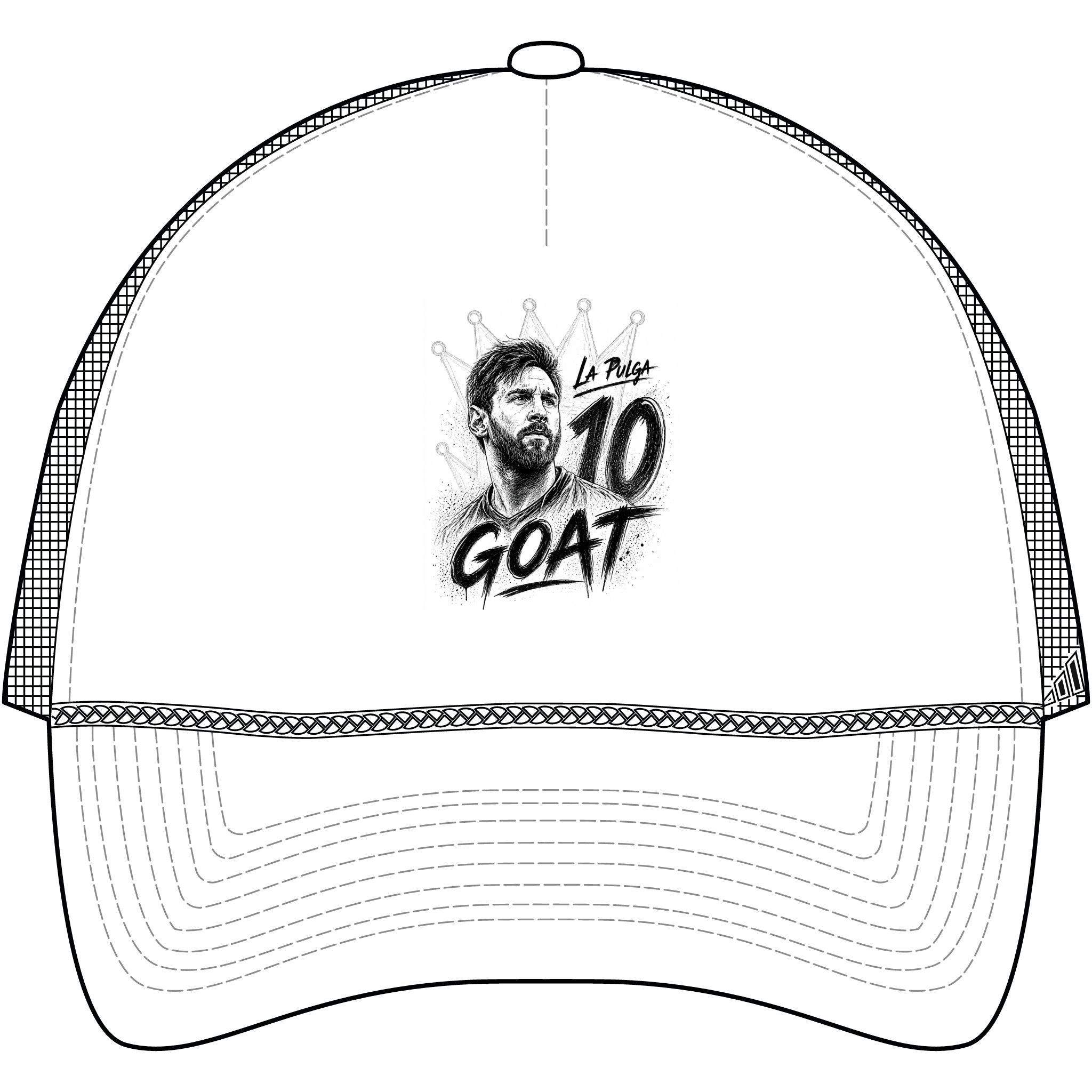 Gorra Trucker adidas Messi GOAT Fundamental Dispatch - Blanco