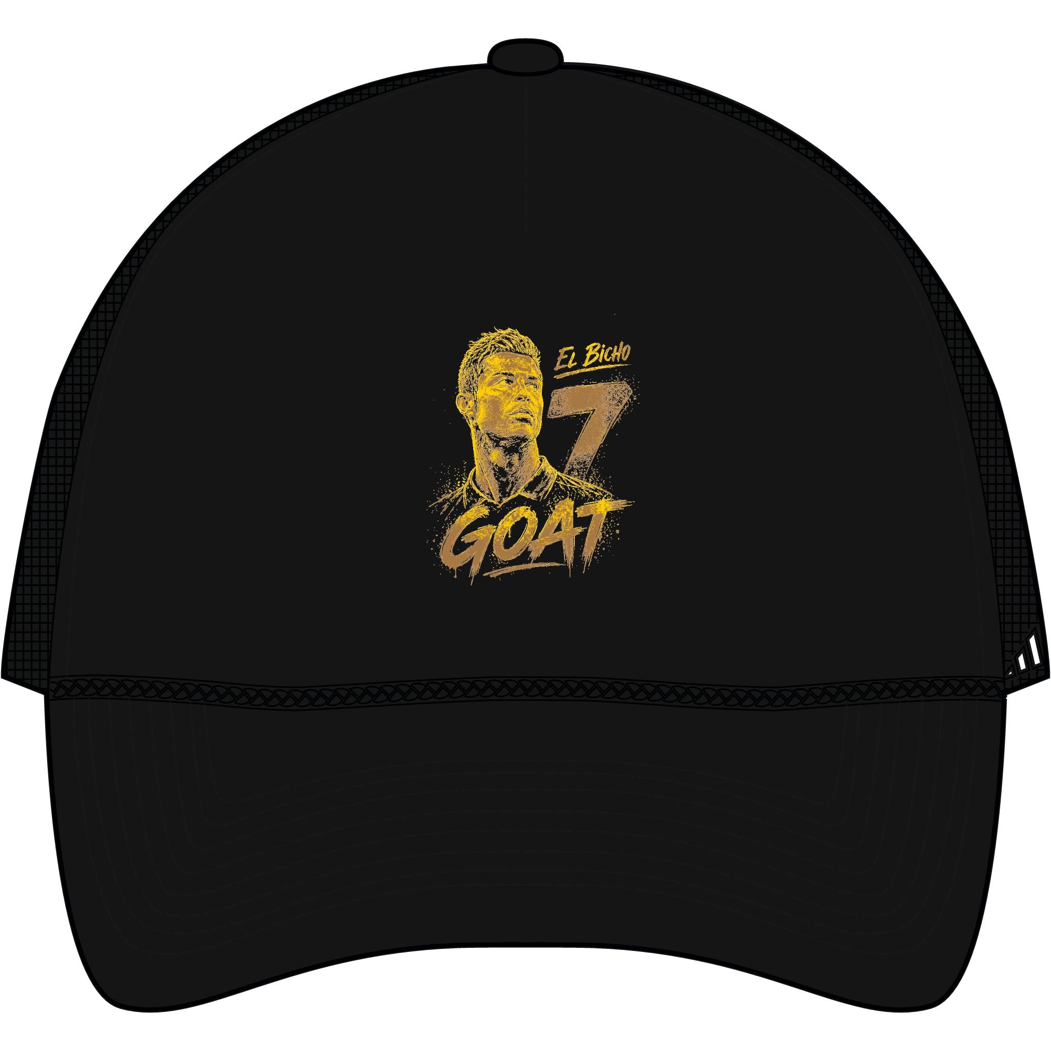 Gorra trucker adidas GOAT 7 – Diseño bordado de Cristiano Ronaldo