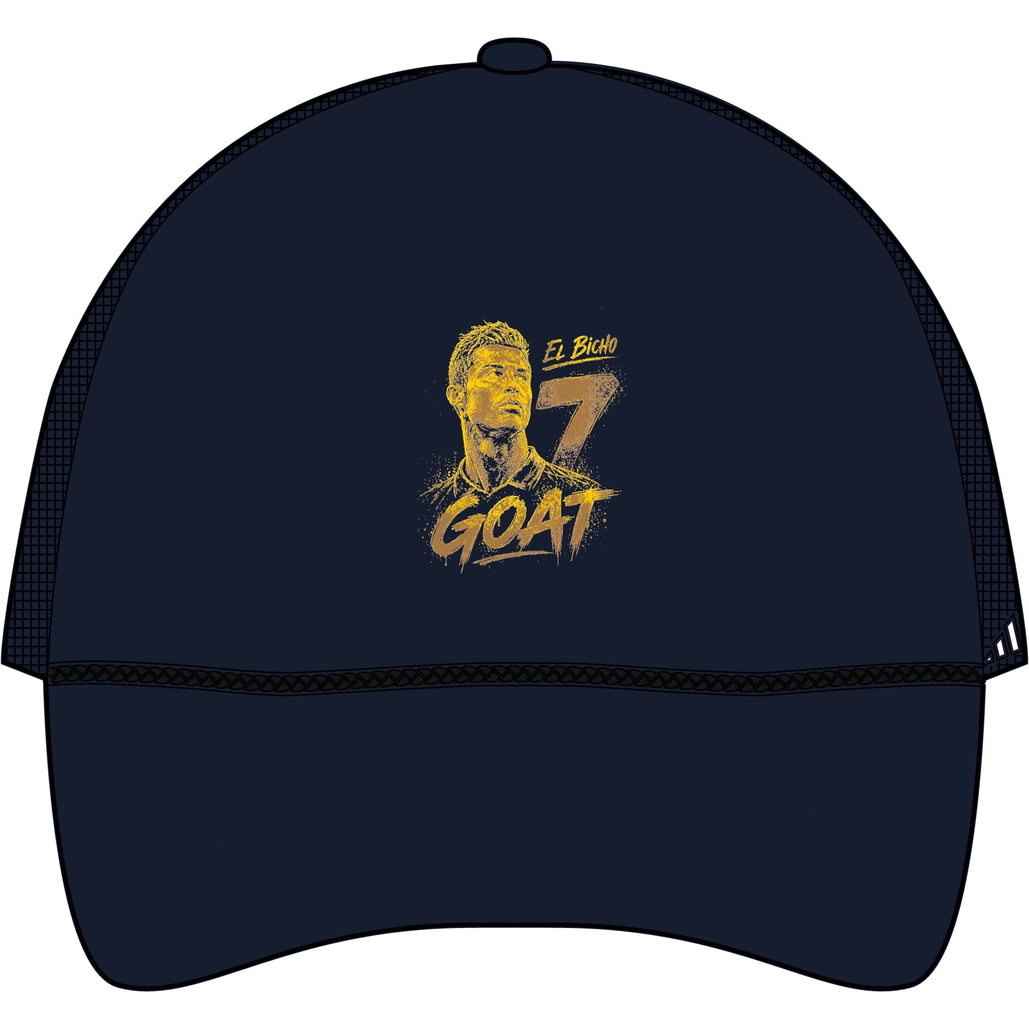 Gorra trucker adidas GOAT 7 – Diseño bordado de Cristiano Ronaldo
