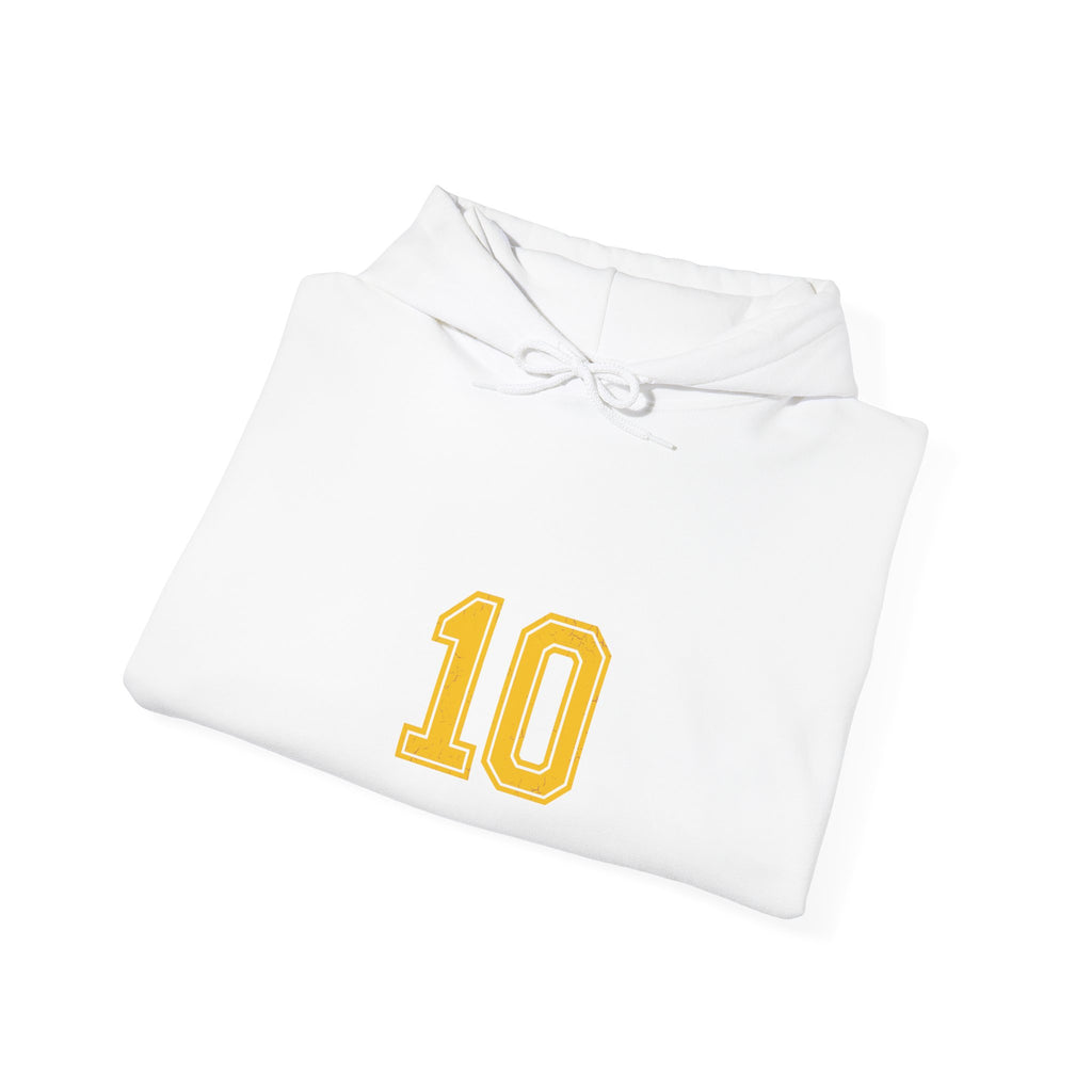 Number 10 Hoodie | Sports Jersey Hoodie, Team Spirit Athletic Style