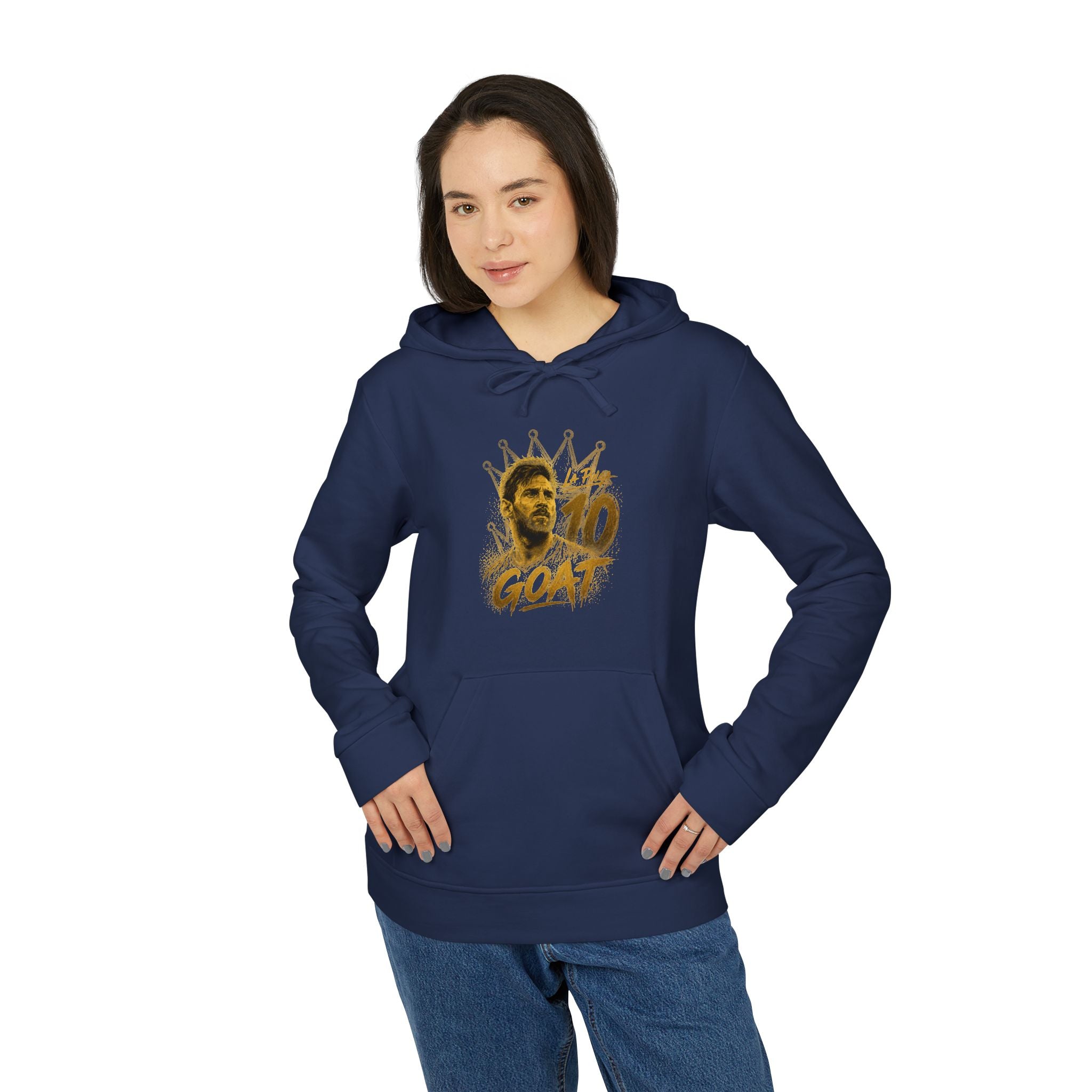Adidas Hoodie, Messi GOAT Graphic — Streetwear Pullover