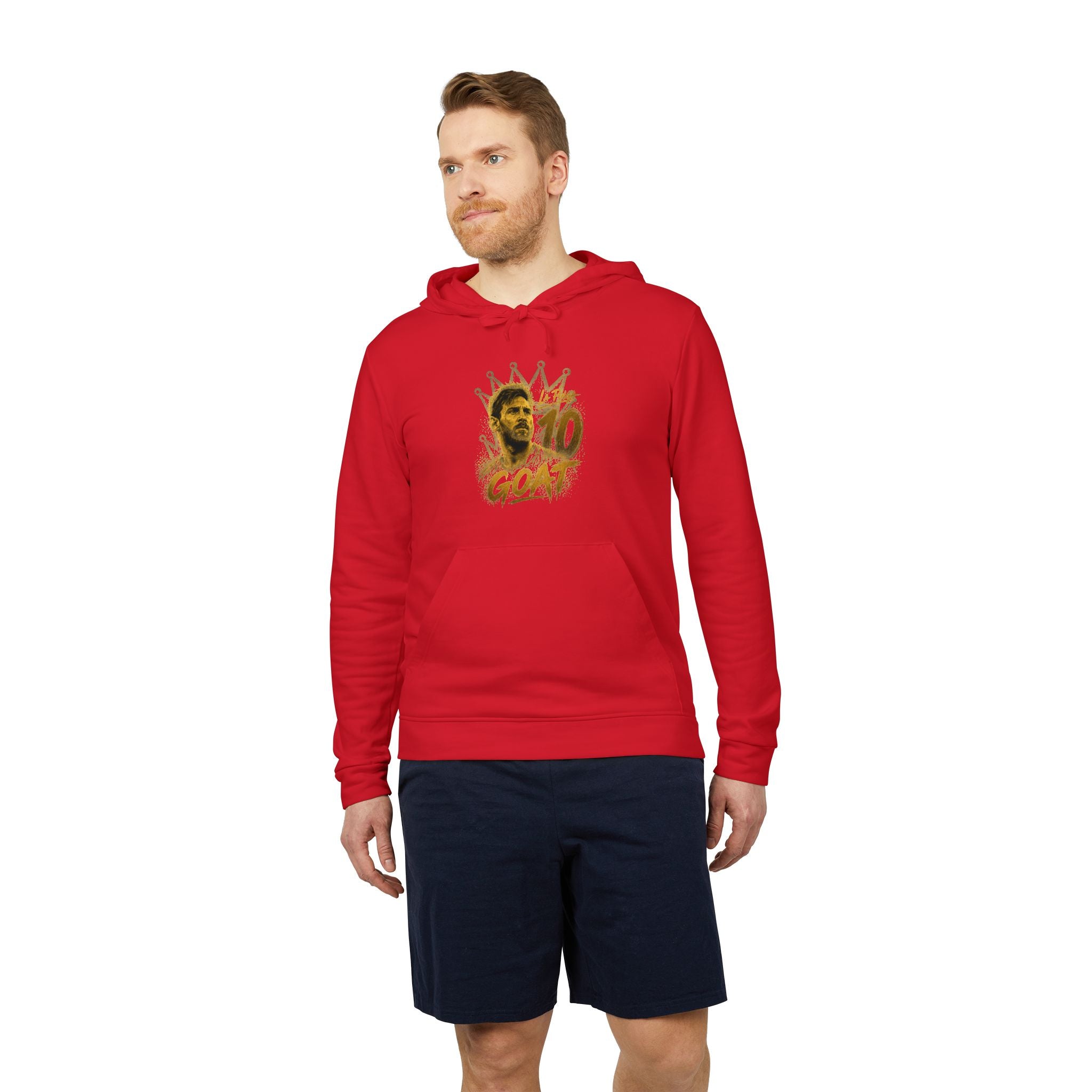 Adidas Hoodie, Messi GOAT Graphic — Streetwear Pullover