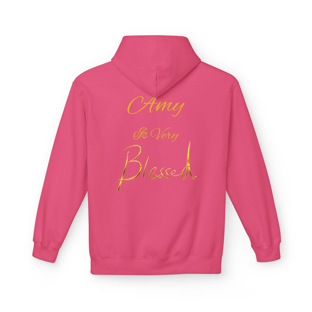 Blessed Hoodie — Minimal Gold Calligraphy Pullover (Personalized Name Option)