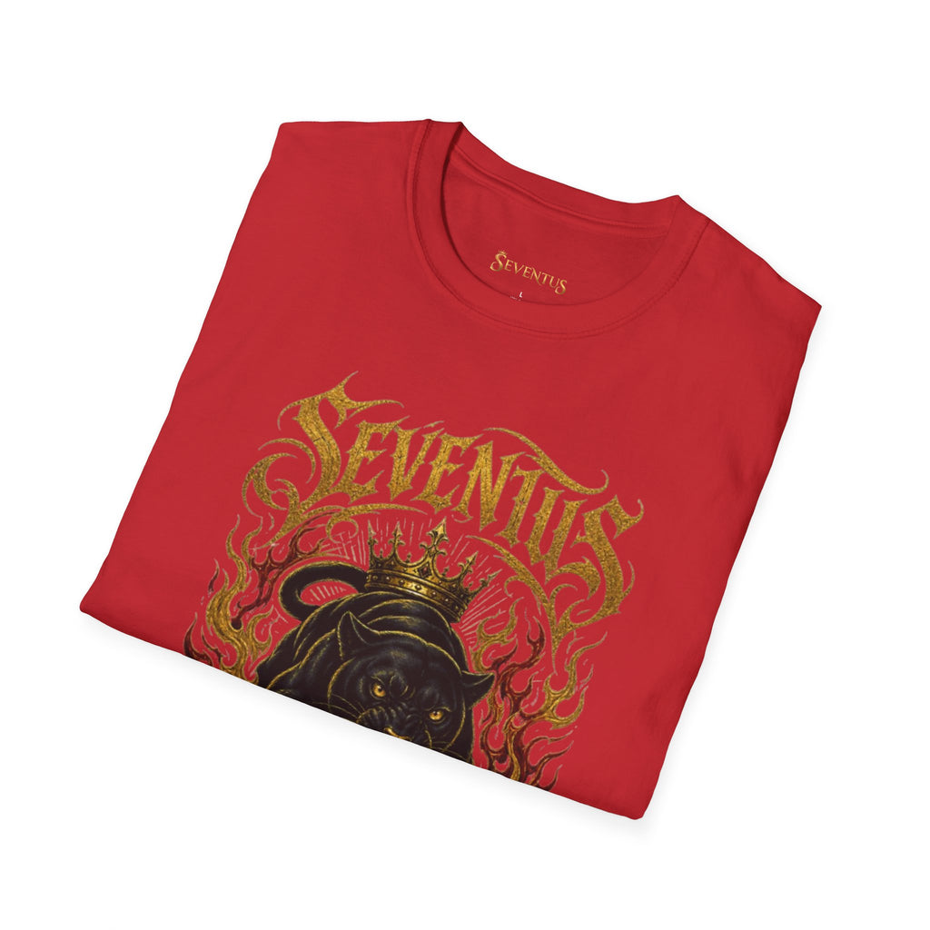 Seventus "Born Dominant" Flame Panther Graphic T-Shirt - Multicolor