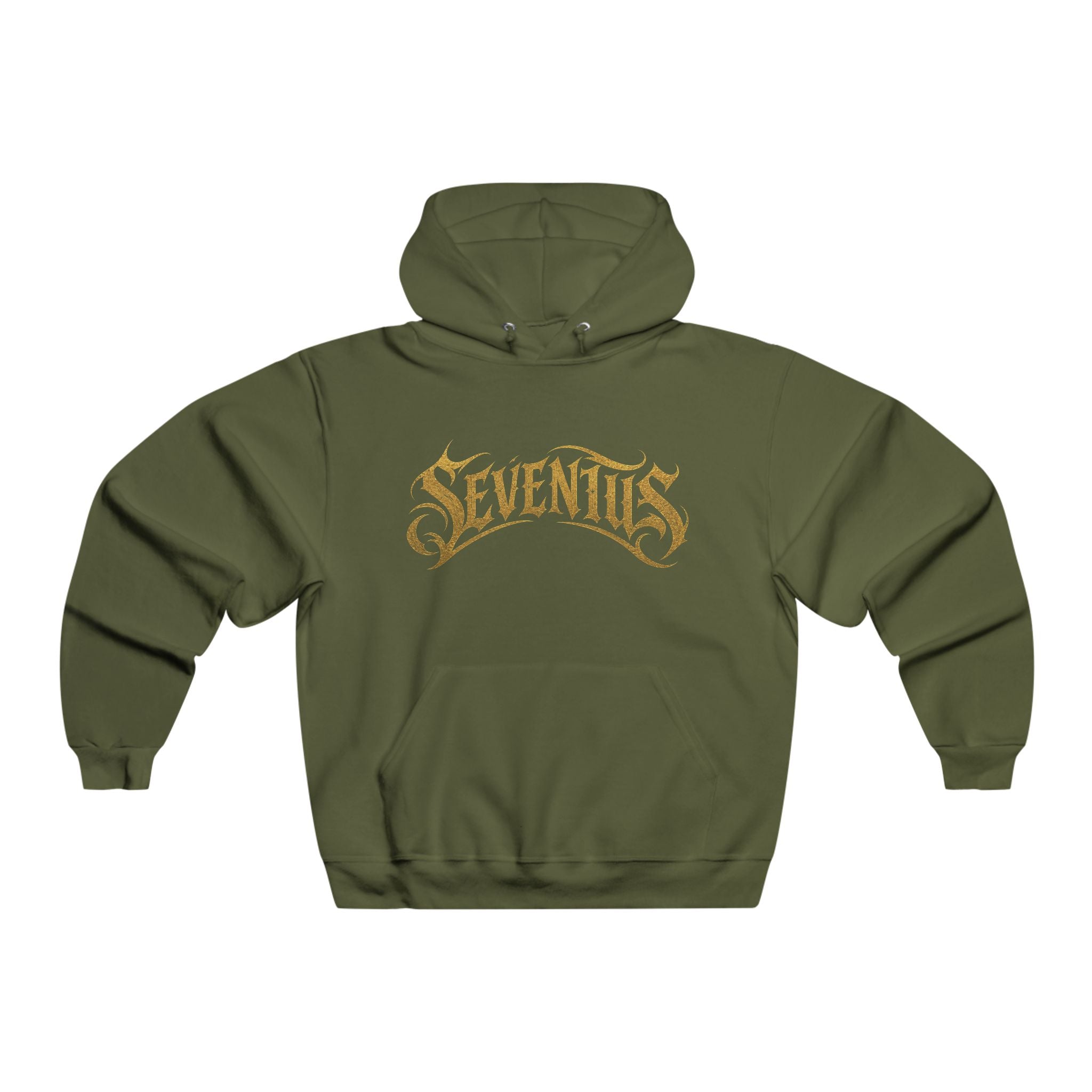 Sudadera con Capucha Gráfica Seventus — Estampado Trasero de Pantera en Llamas