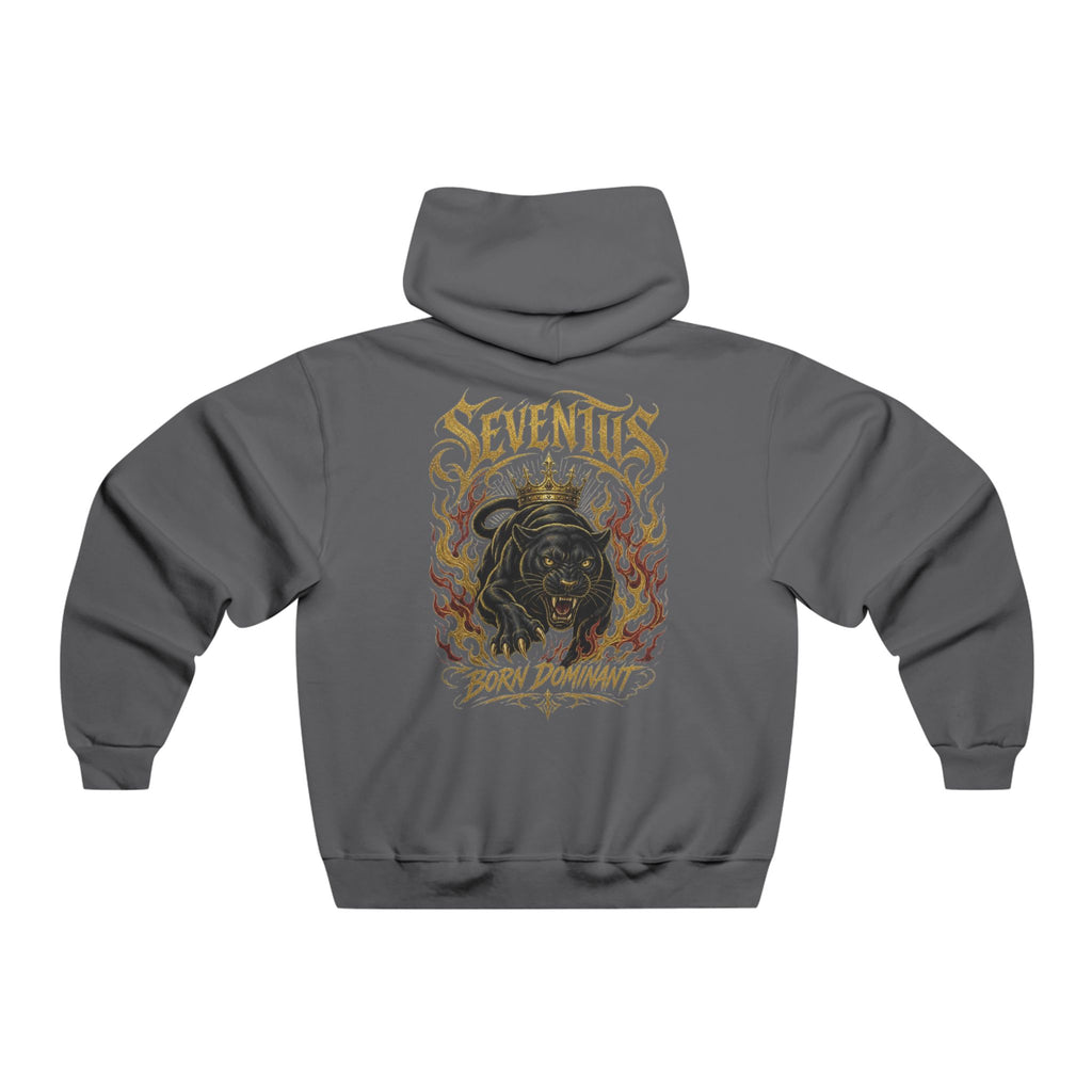 Seventus Graphic Hoodie — Flame Panther Back Print