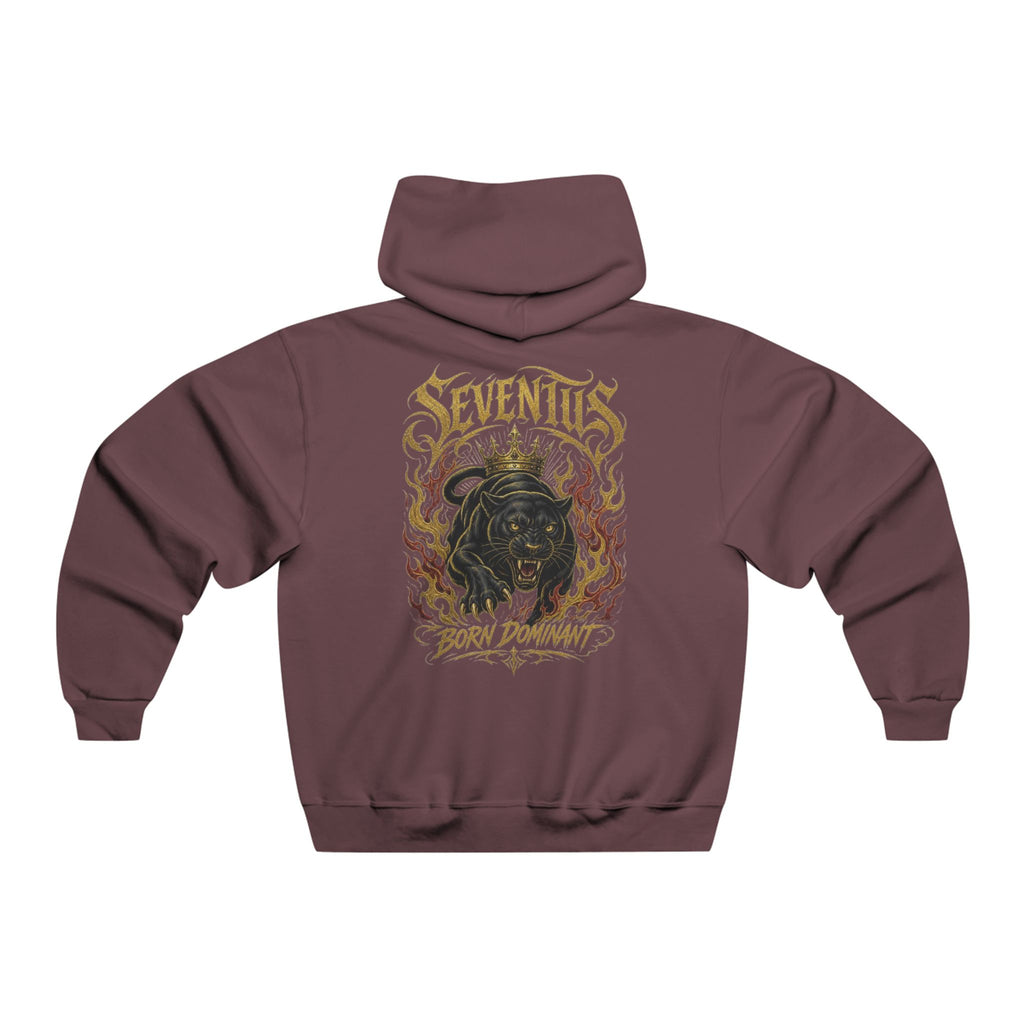 Seventus Graphic Hoodie — Flame Panther Back Print
