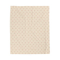 DIMORA | Velveteen Plush Blanket - Red Diamonds