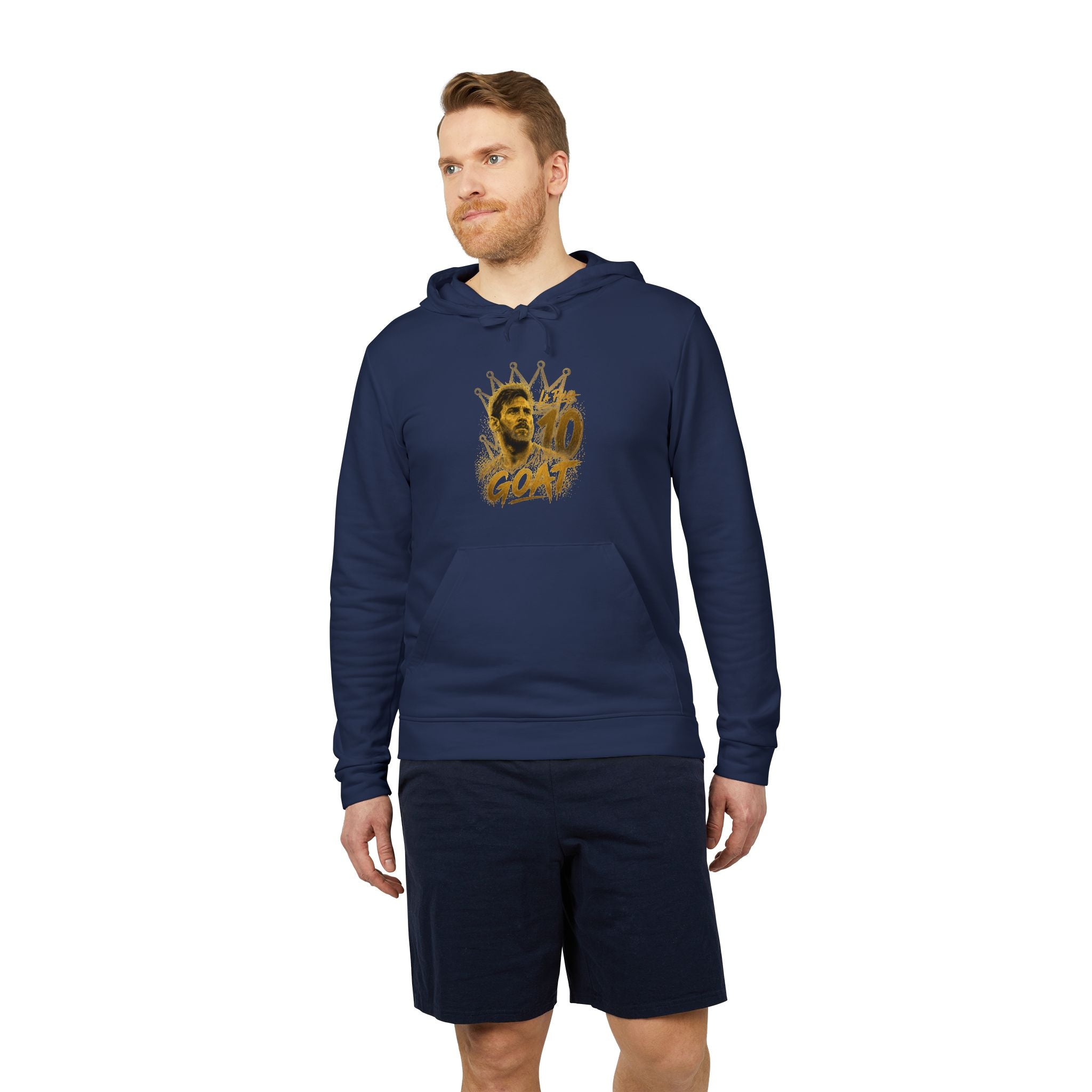 Adidas Hoodie, Messi GOAT Graphic — Streetwear Pullover