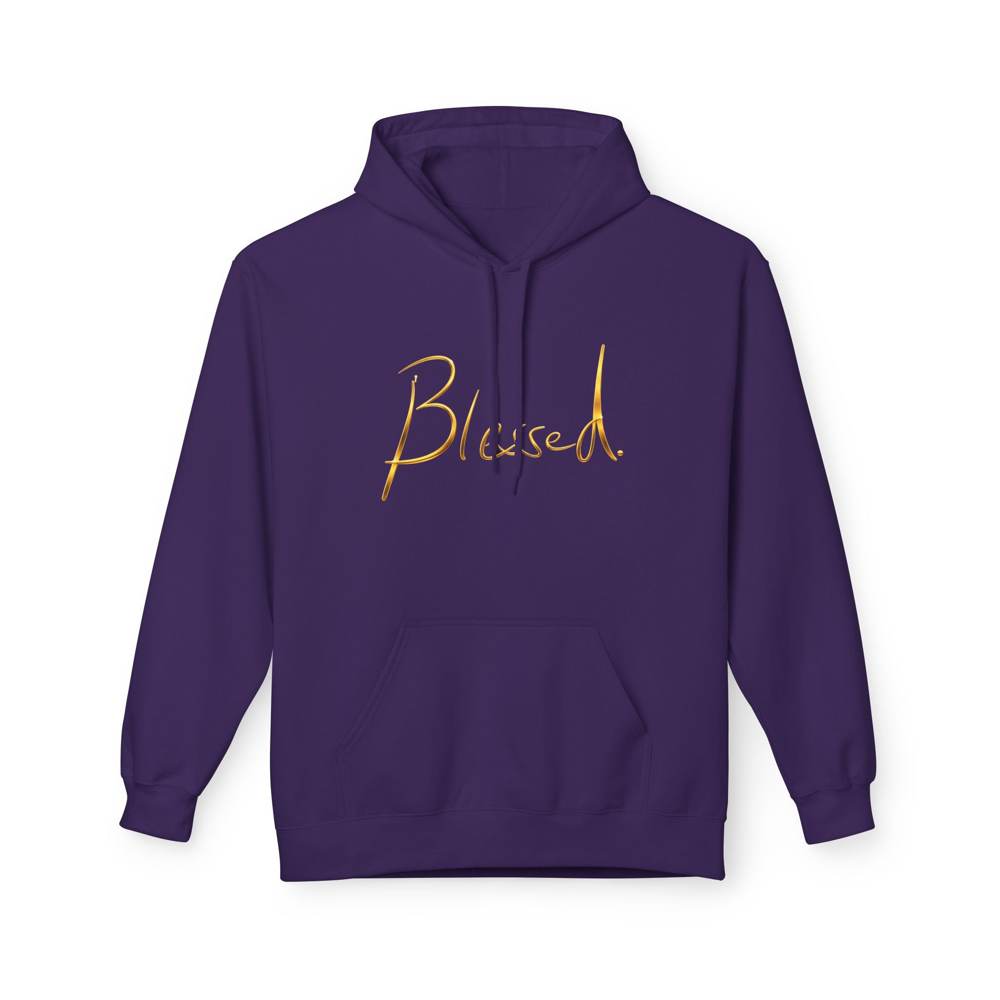 Sudadera Blessed — Suéter con Caligrafía Dorada Minimalista