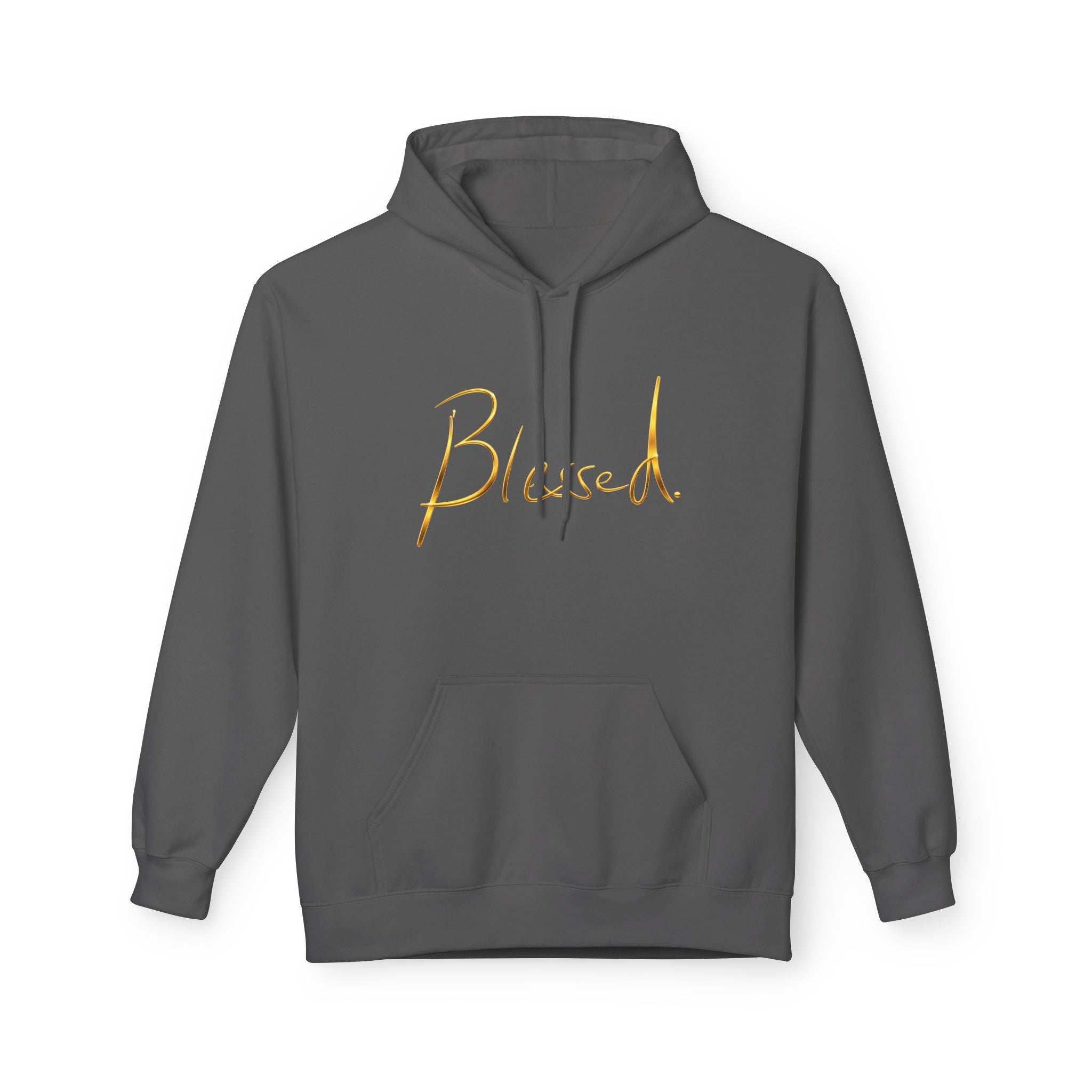 Sudadera Blessed — Suéter con Caligrafía Dorada Minimalista