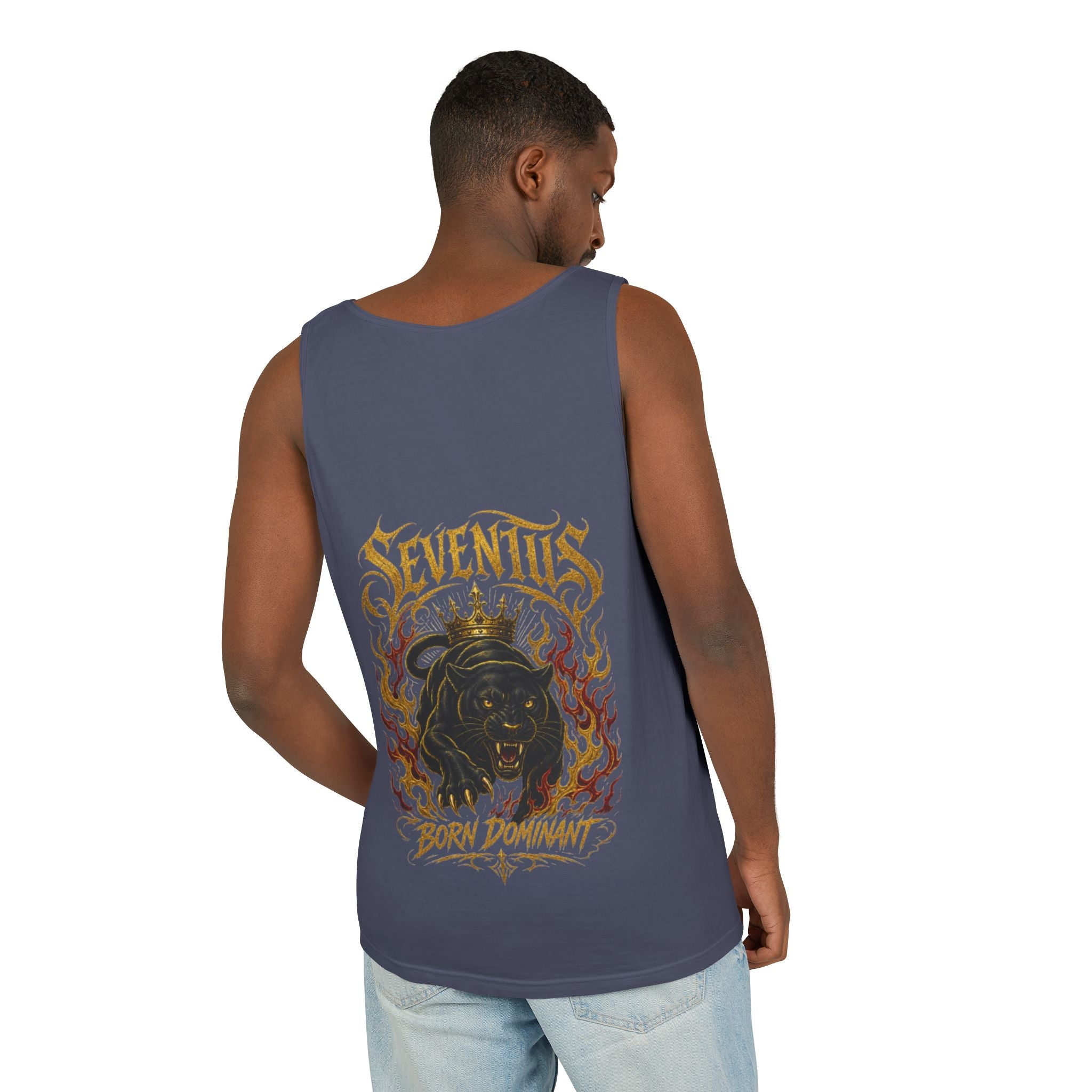 Tank Top — Seventus Panther Graphic "Born Dominant"