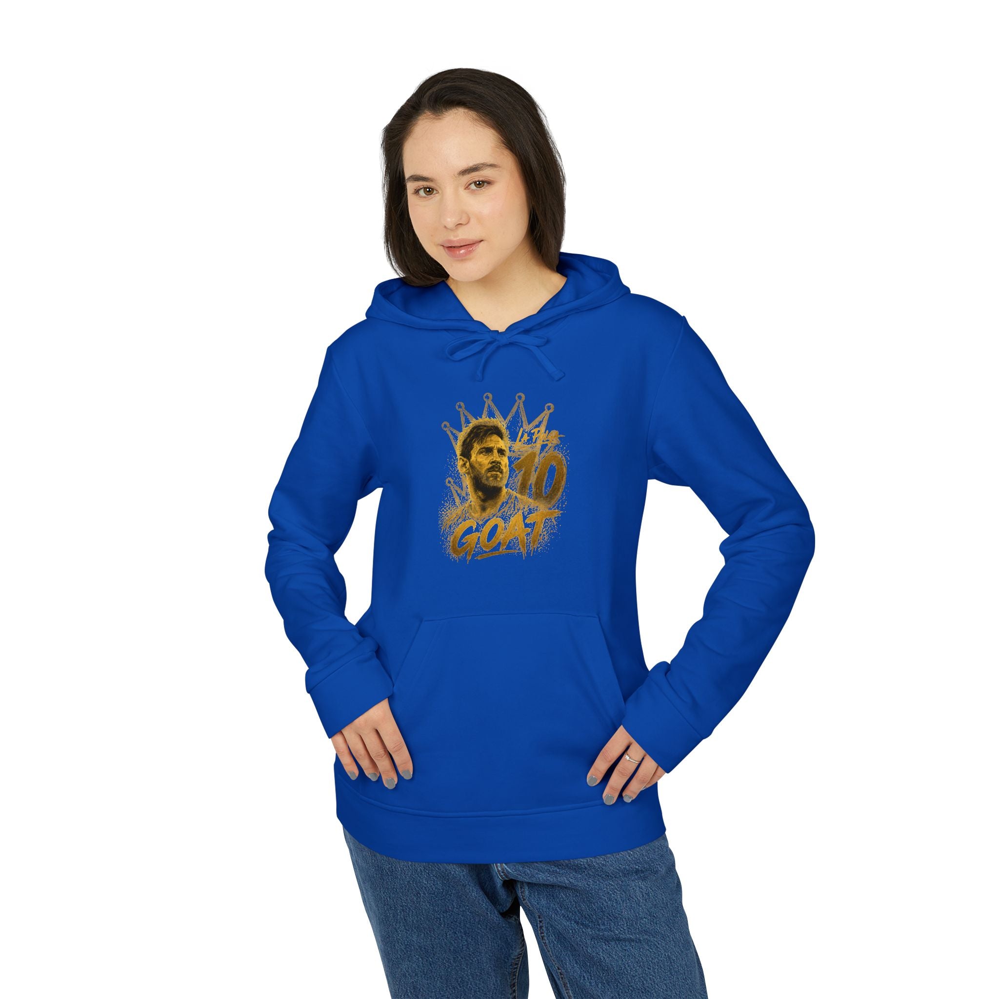 Adidas Hoodie, Messi GOAT Graphic — Streetwear Pullover
