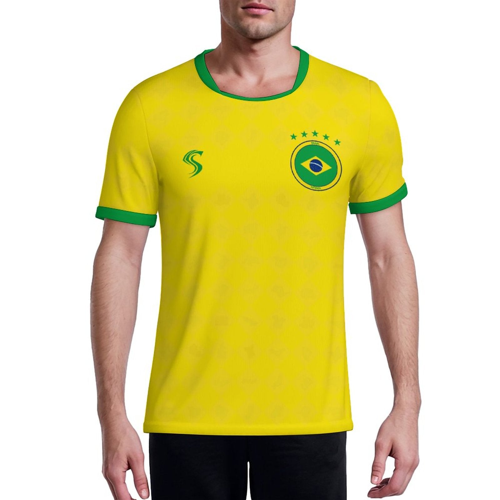 SPORT | Brasil Home U-neck Football Concept Jersey