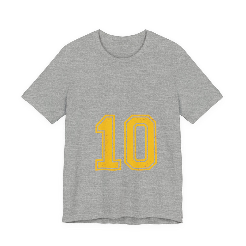 Varsity Number 10 T-Shirt | Sports Jersey Style, Team Spirit