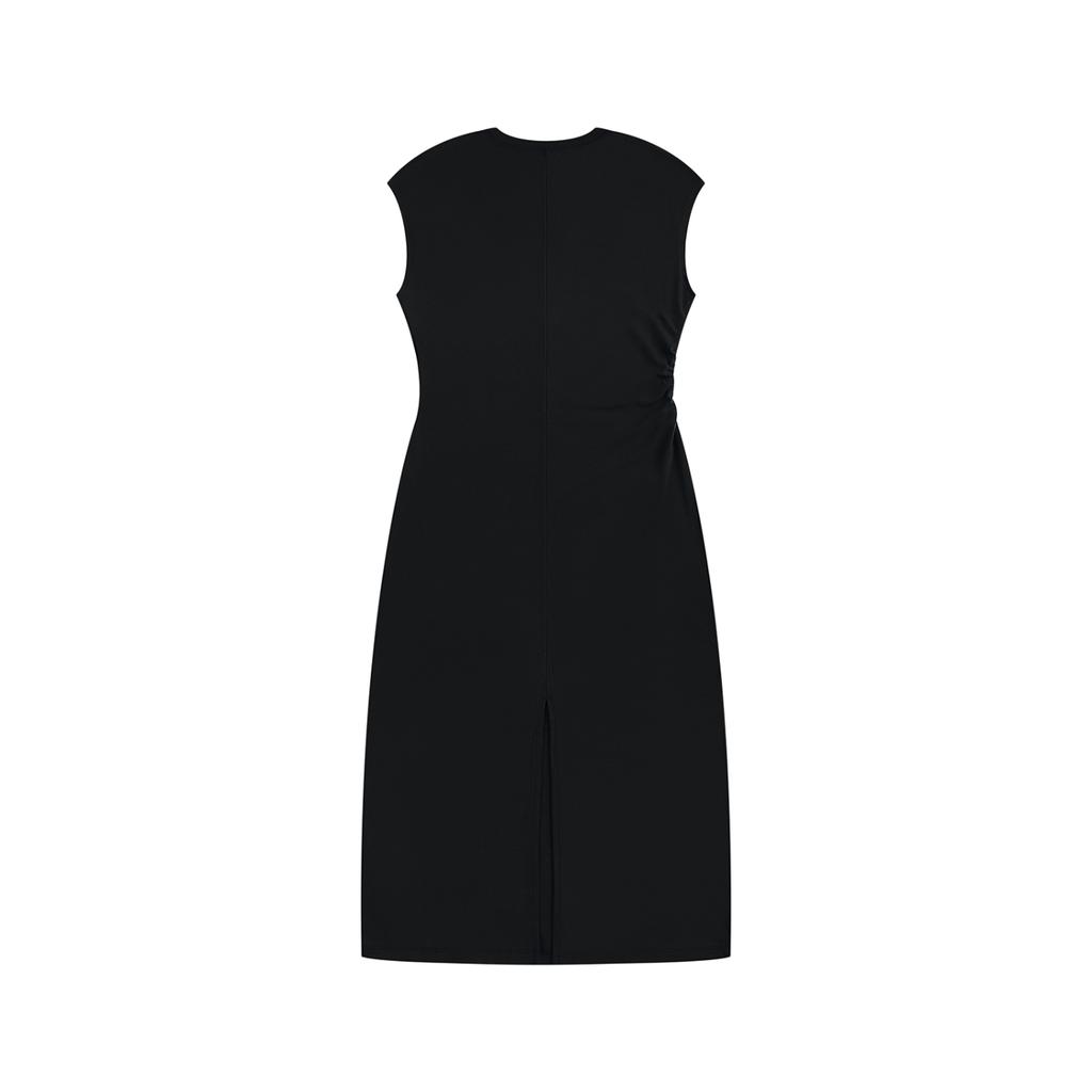 Ruched Sleeveless Dress