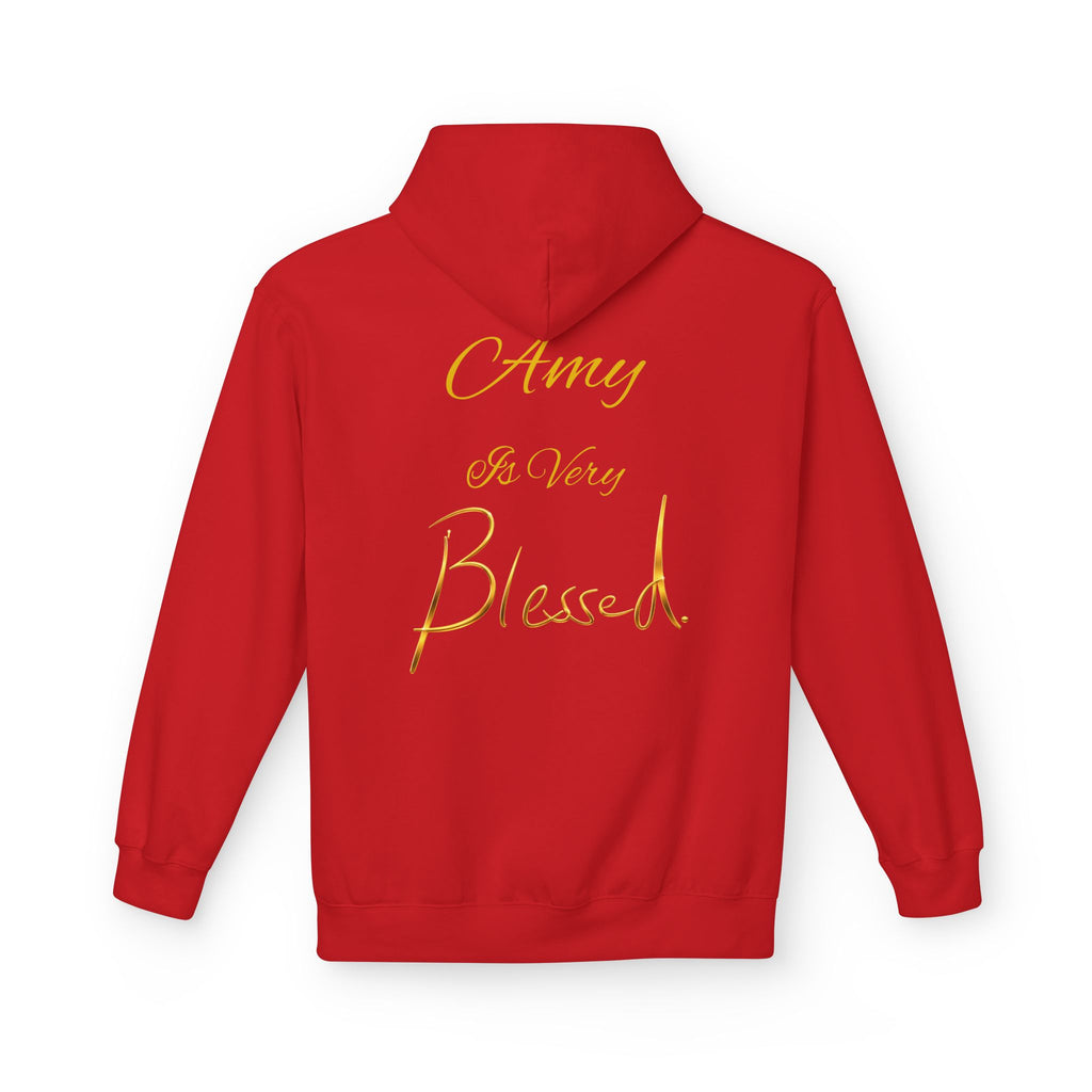 Blessed Hoodie — Minimal Gold Calligraphy Pullover (Personalized Name Option)