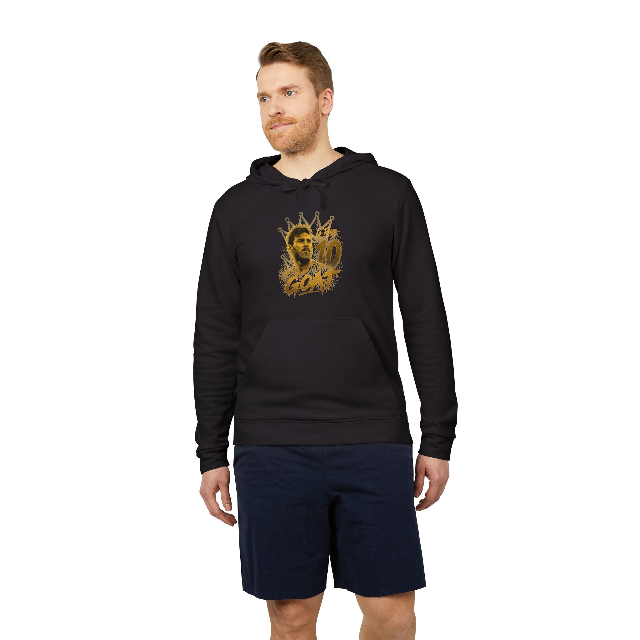 Adidas Hoodie, Messi GOAT Graphic — Streetwear Pullover