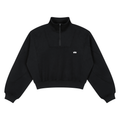 Loose Fleece Quarter-Zip Sweatshirt
