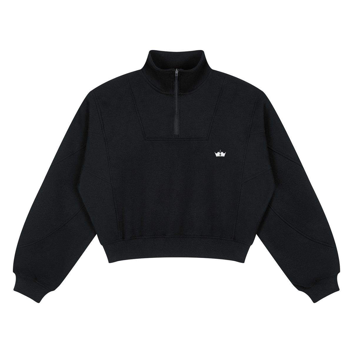 Loose Fleece Quarter-Zip Sweatshirt