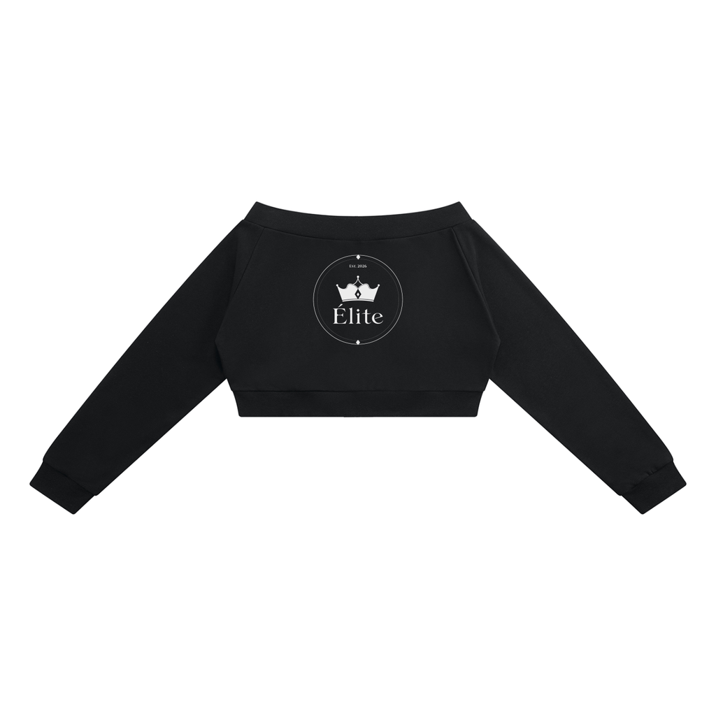 Off-Shoulder Full Zip Hoodie
