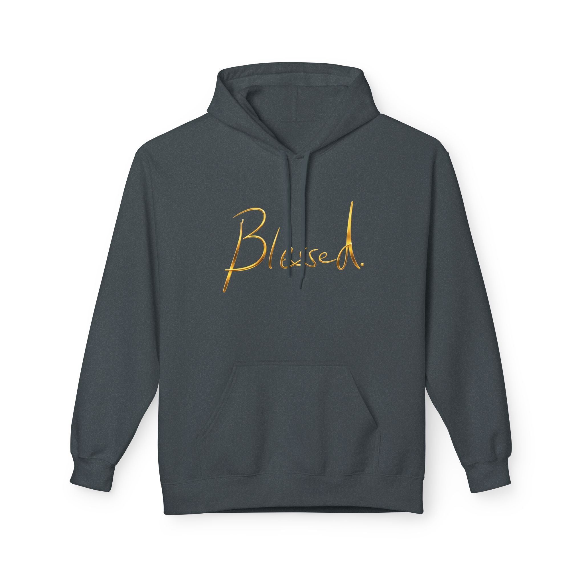 Sudadera Blessed — Suéter con Caligrafía Dorada Minimalista