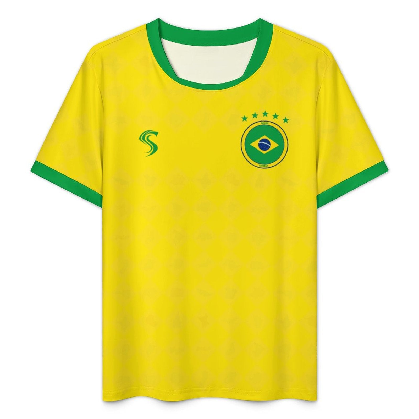 SPORT | Brasil Home U-neck Football Concept Jersey