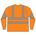 ANSI Class 3 High-Visibility Reflective Long Sleeve Shirt — Orange/Yellow Safety Tee