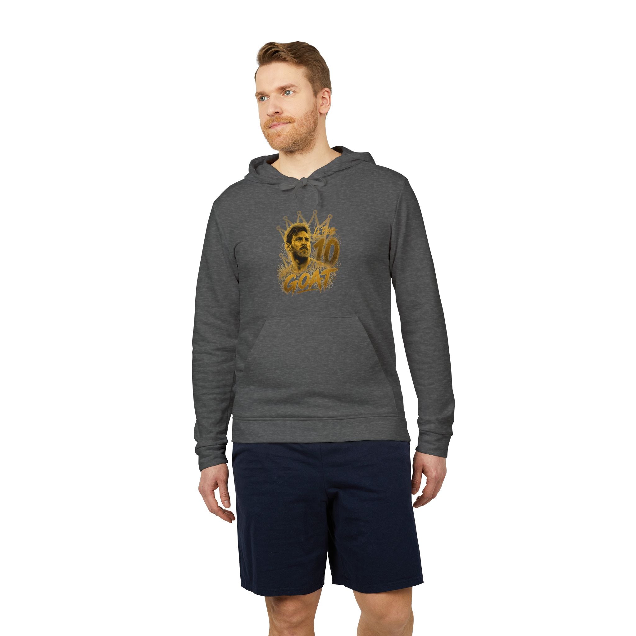 Adidas Hoodie, Messi GOAT Graphic — Streetwear Pullover