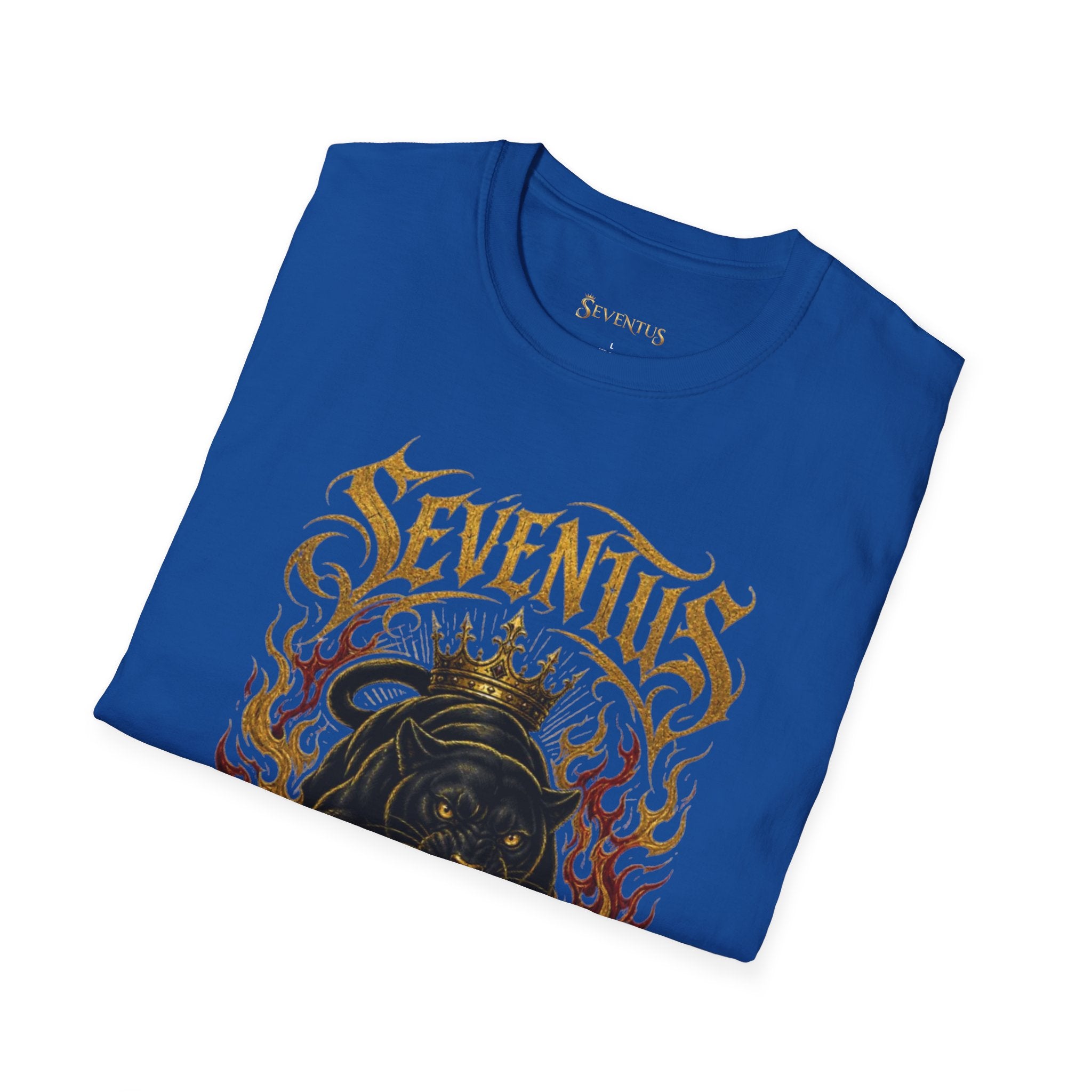 Seventus "Born Dominant" Flame Panther Graphic T-Shirt - Multicolor