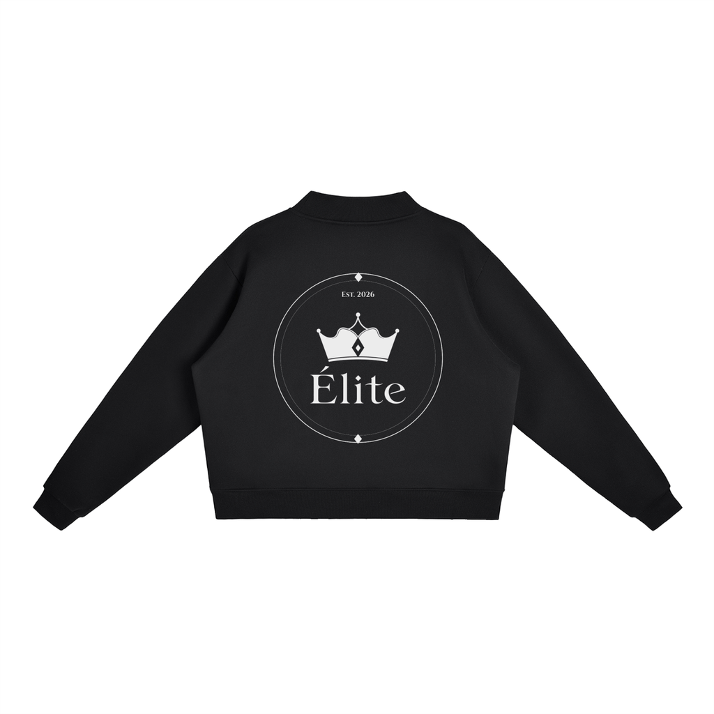 Essential Fleece Mock-Neck Crew Sweatshirt