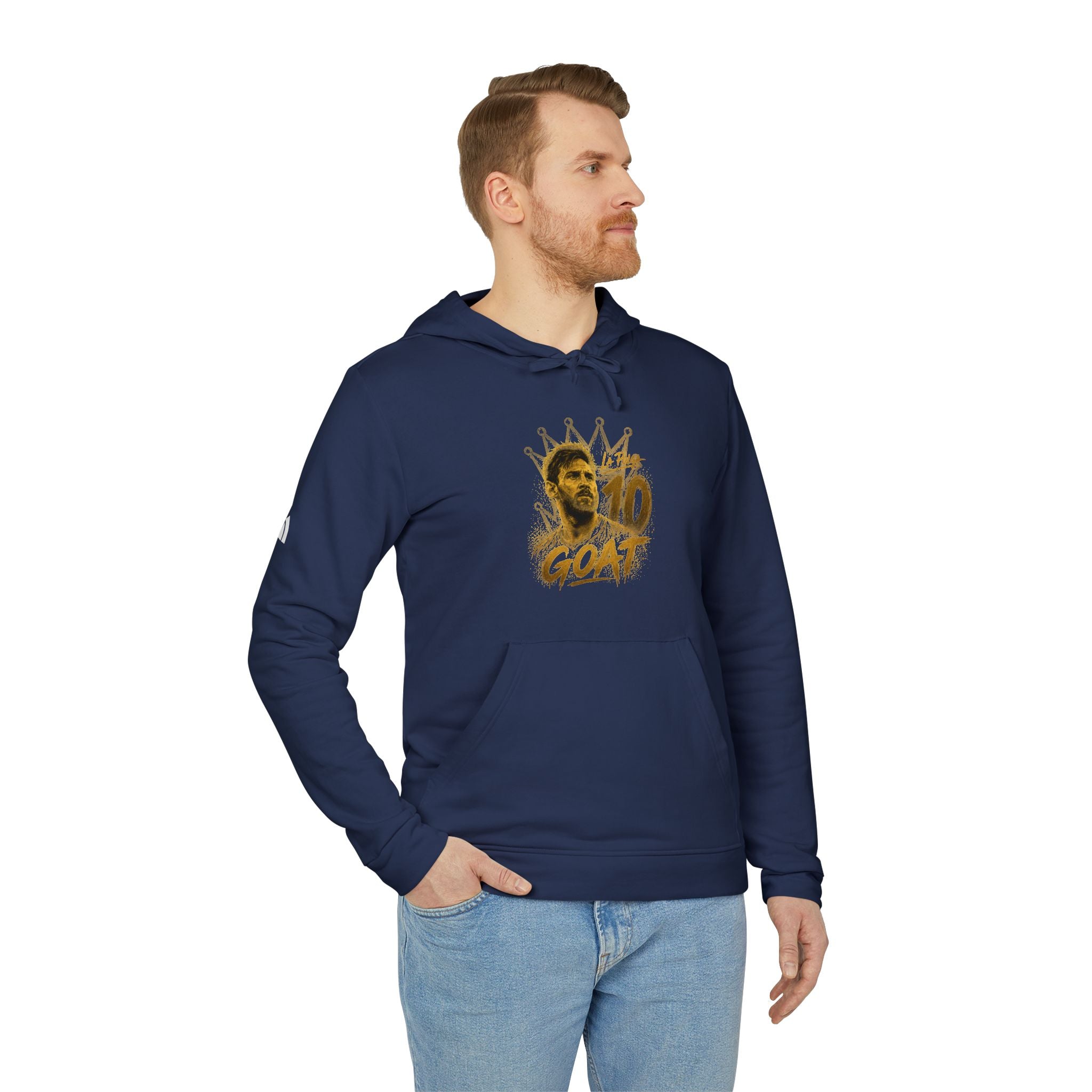 Adidas Hoodie, Messi GOAT Graphic — Streetwear Pullover