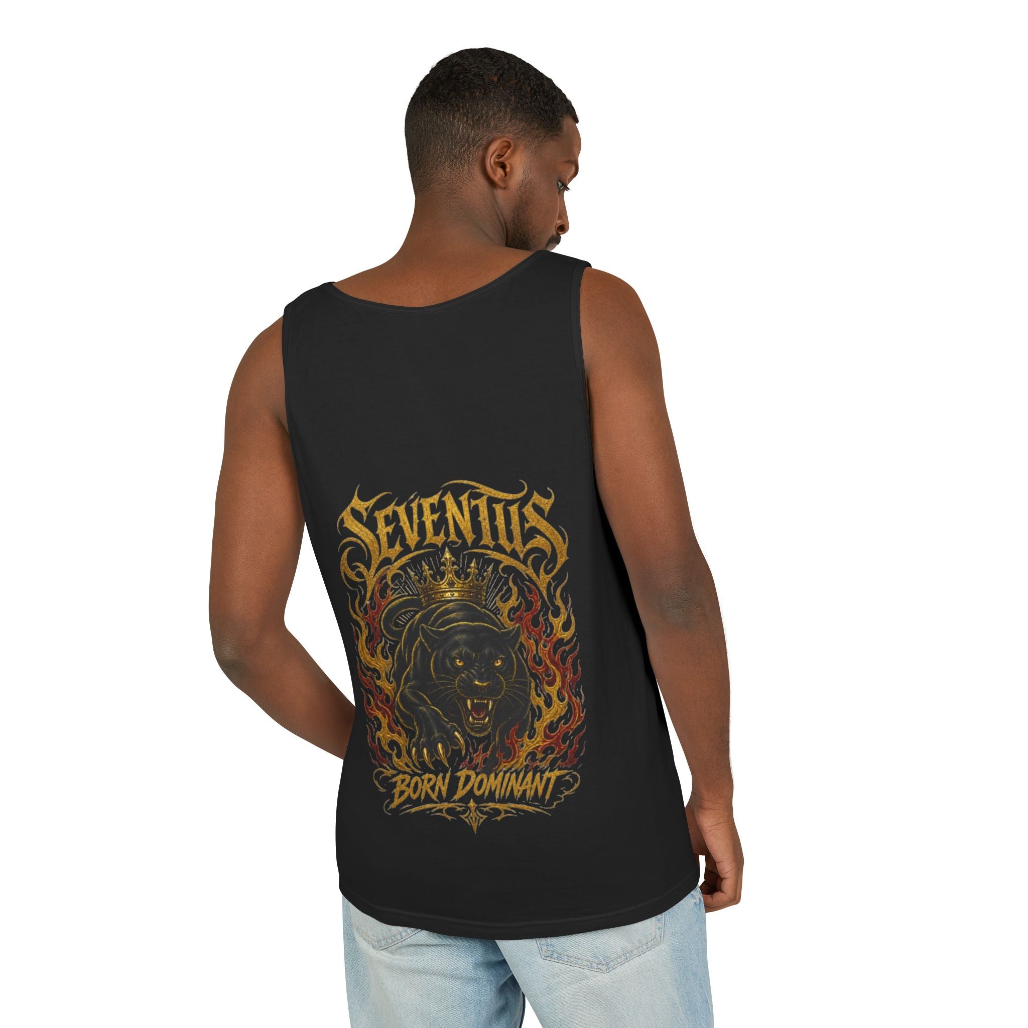 Tank Top — Seventus Panther Graphic "Born Dominant"