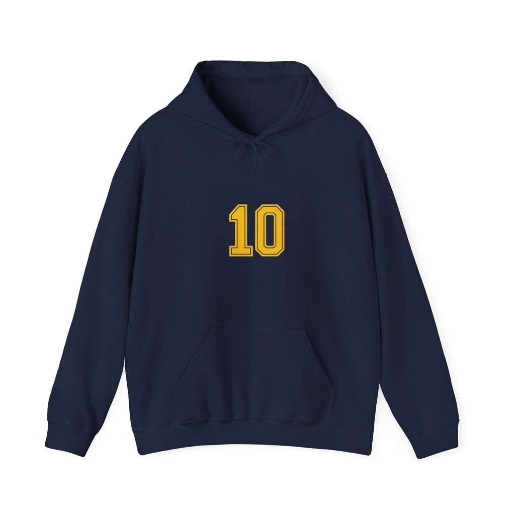 Number 10 Hoodie | Sports Jersey Hoodie, Team Spirit Athletic Style