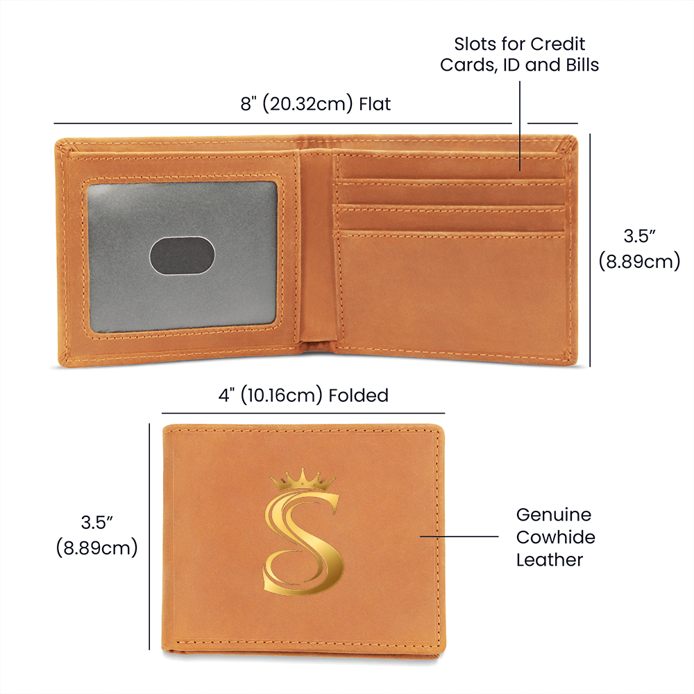 Cartera de cuero Seventus