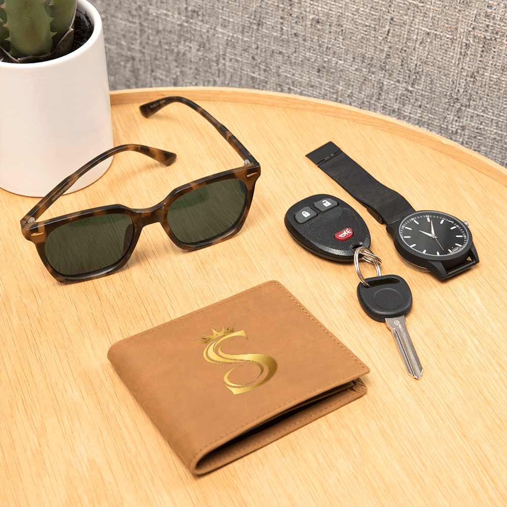 Cartera de cuero Seventus
