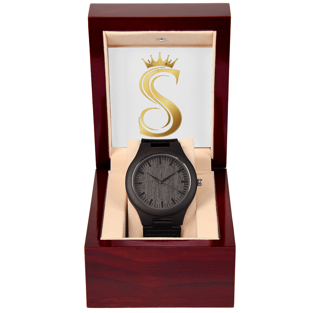 Seventus Logo, Transparent Background, Wooden Watch
