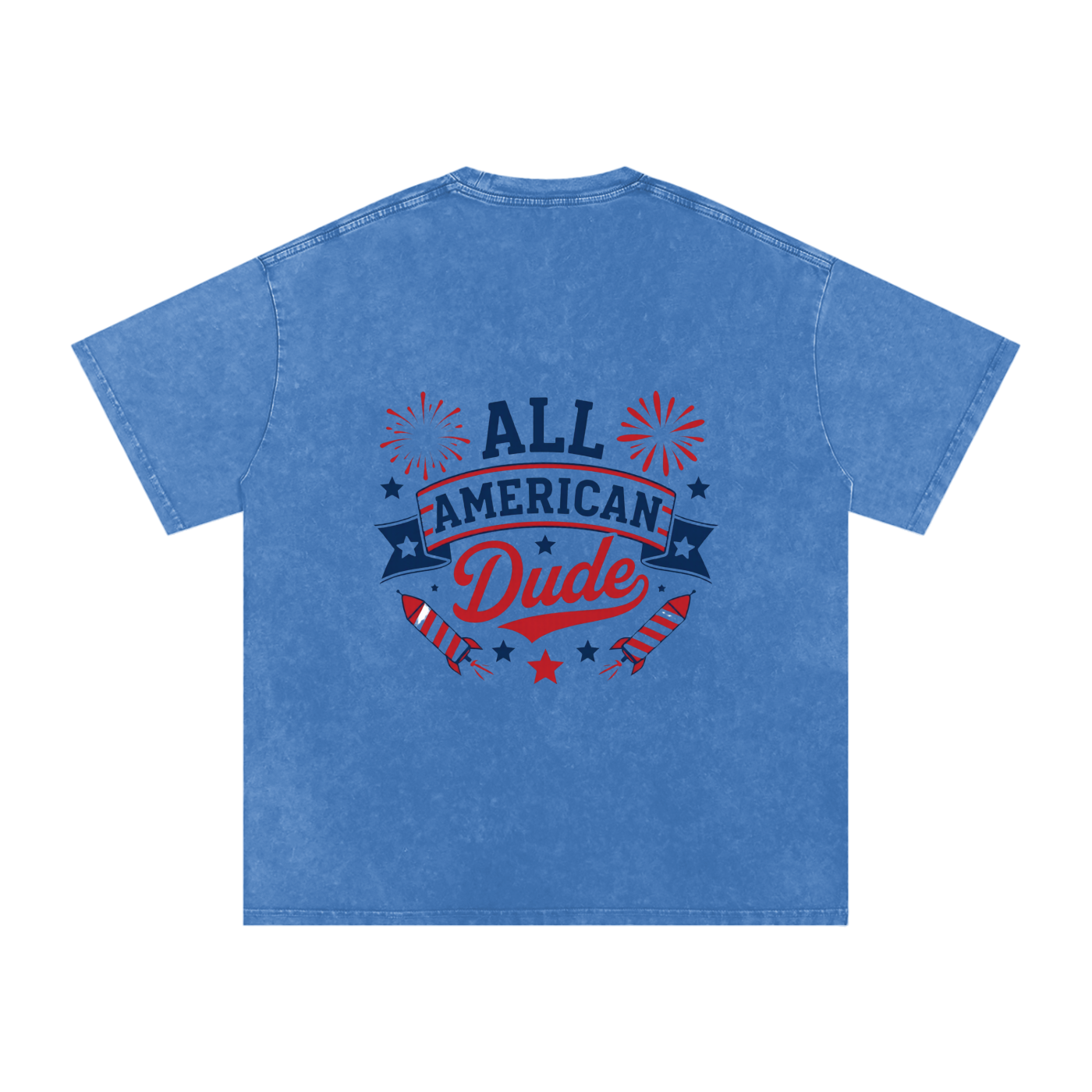 DOMINUS | All American Dude, Snow Washed Oversized Cotton T-Shirt
