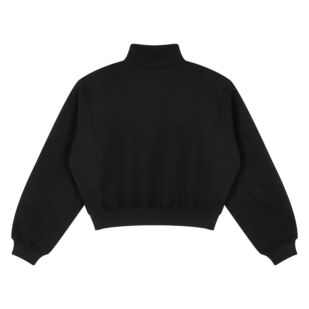 Loose Fleece Quarter-Zip Sweatshirt