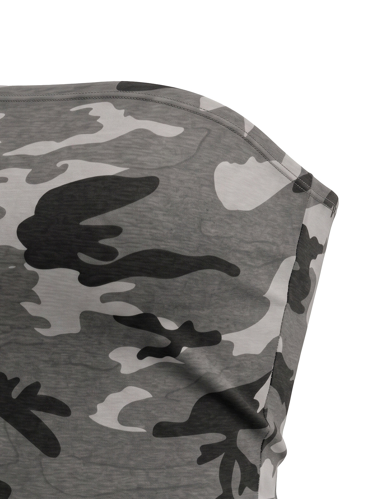 Camo Cropped Tube Top