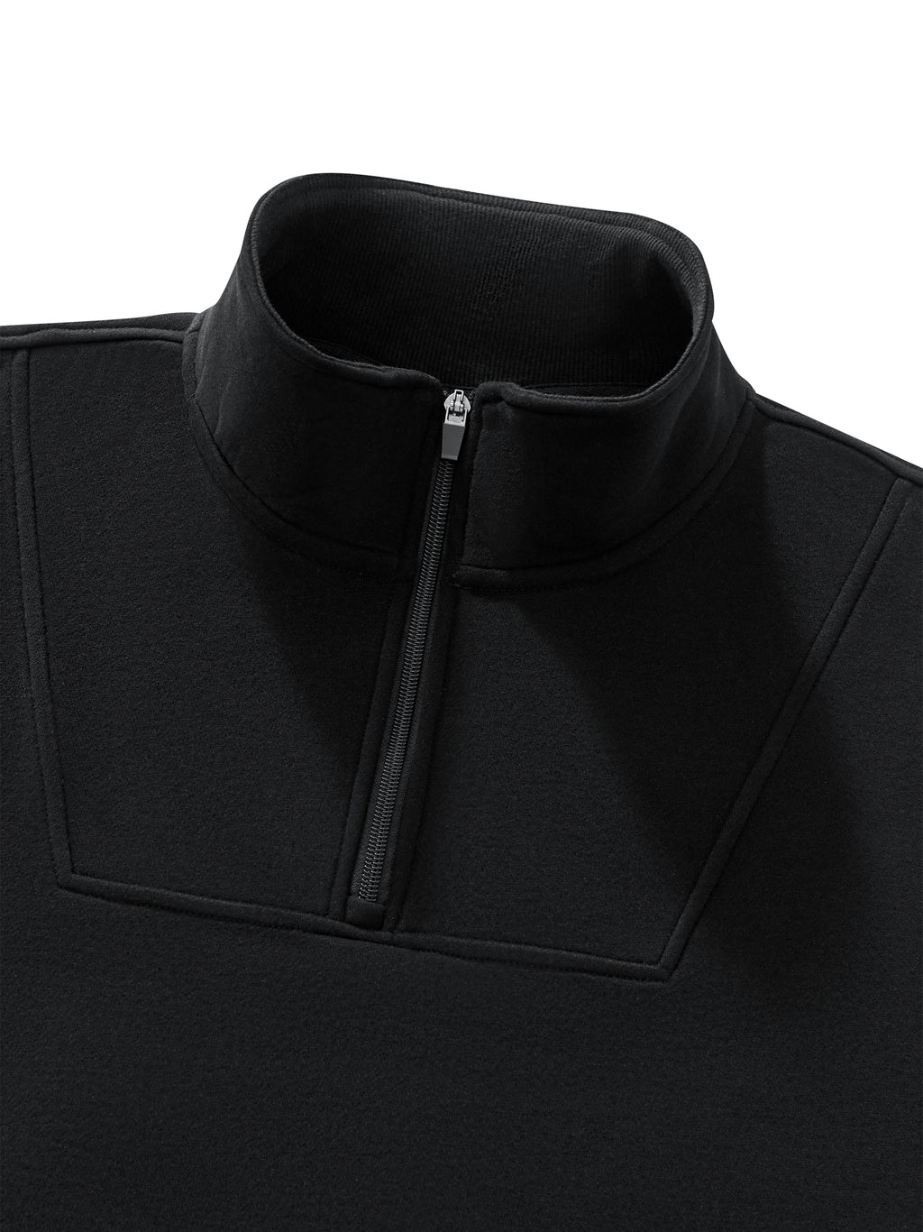 Loose Fleece Quarter-Zip Sweatshirt
