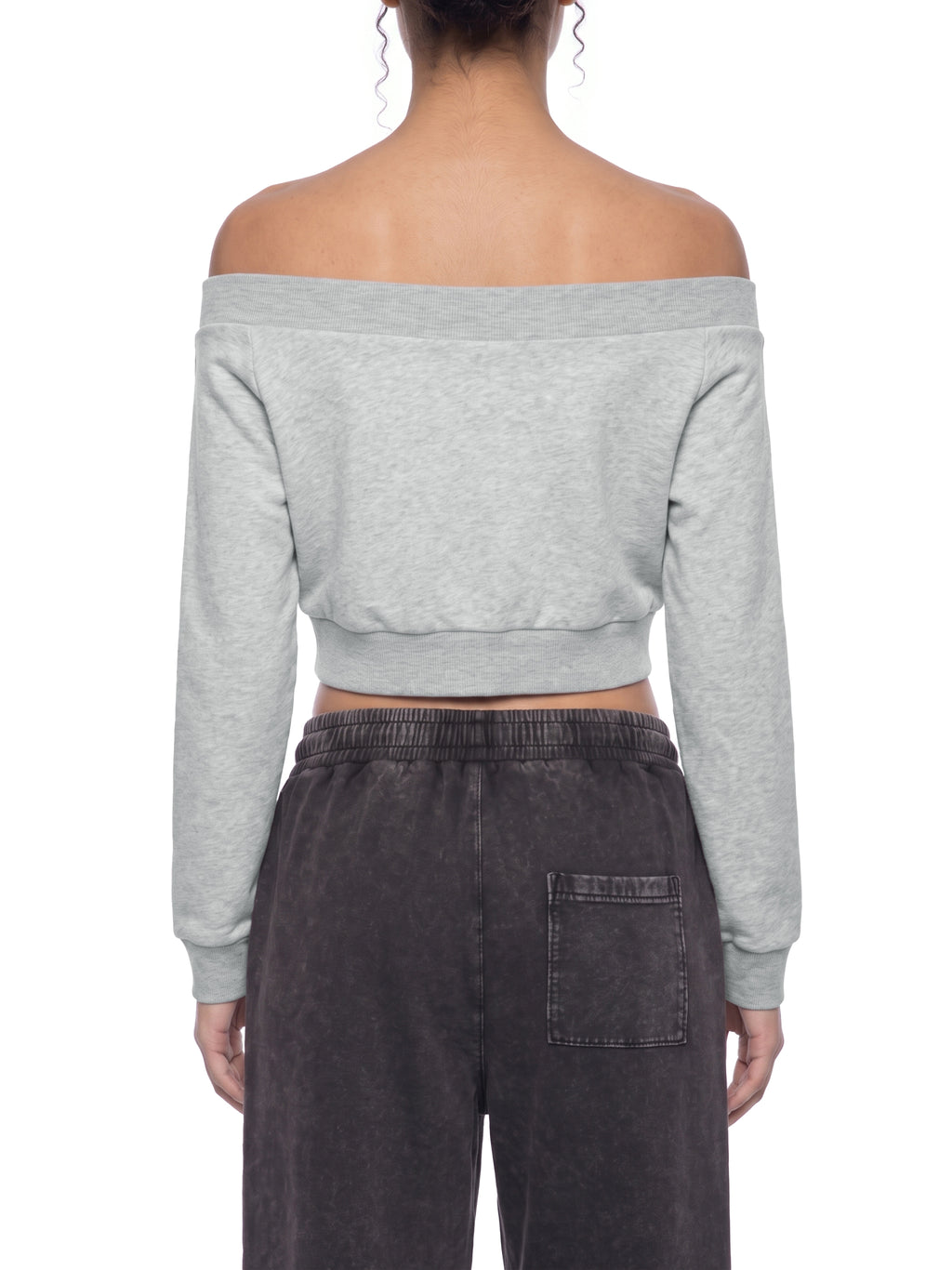 Off-Shoulder Full Zip Hoodie